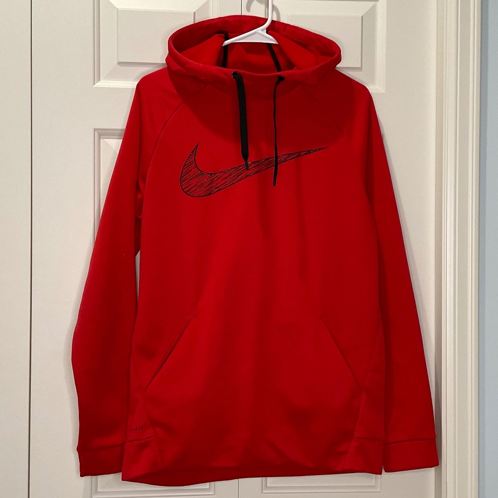Nike Dri-Fit Men's Hoodie - Graphic Swoosh - M - EUC